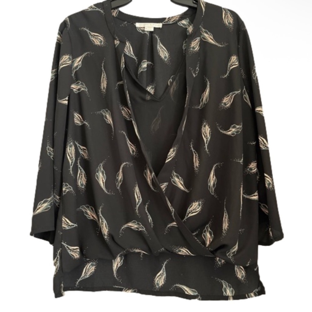 Cooper & Ella Blouse Top Size M black